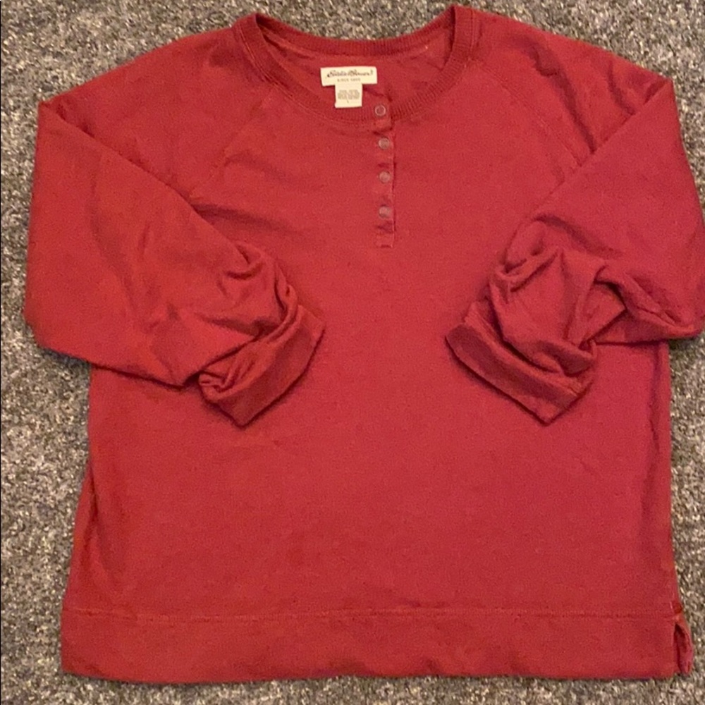 Eddie Bauer Rust Sweater- Large